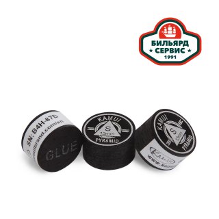 Наклейка для кия Kamui Pyramid Black ø13мм Soft 1шт.