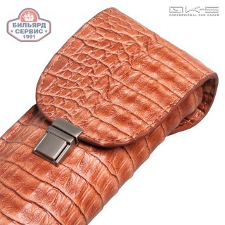 Тубус QK-S Tomahawk 1x1 светло-коричневый аллигатор