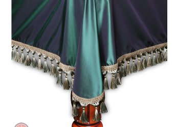 Покрывало Венеция 12фт шёлк зелёное