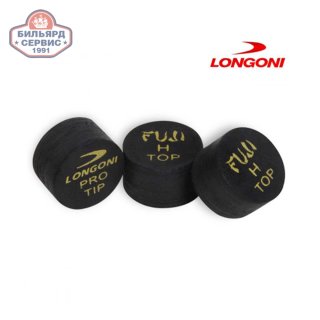 Наклейка для кия Longoni Fuji Black ø14мм Hard 1шт.,