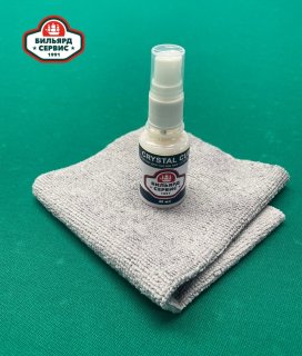 Средство для чистки и полировки кия Crystal Cue (с салфеткой)