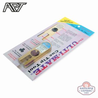 Инструмент для обработки наклейки Ulti-Mate Cue Tip Tool золото