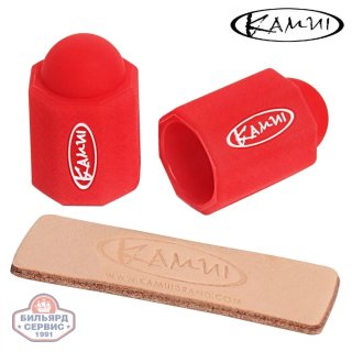 Набор для защиты бильярдной наклейки Kamui Tip Protector + Tip Burnisher ø11.75-14мм красный