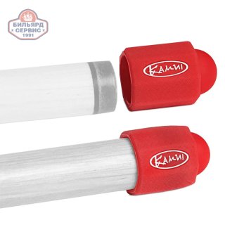 Набор для защиты бильярдной наклейки Kamui Tip Protector + Tip Burnisher ø11.75-14мм красный