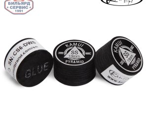 Наклейка для кия Kamui Pyramid Black ø13мм Super Soft 1шт.