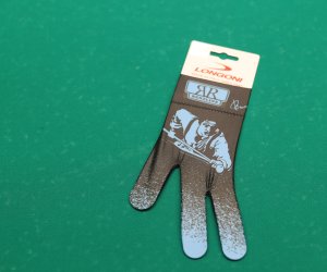 Перчатка Longoni Renzline Billiard Player Velcro черная/синяя левая безразмерная