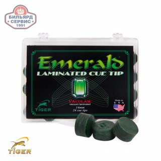 Наклейка для кия Tiger Emerald ø14мм Мedium/Нard 1шт.