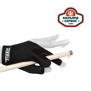 Перчатка Tiger-X Professional Billiard Glove черная левая (размер XL)