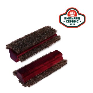 Щëтка Universal 3-х сторонняя конский волос махагон 21см