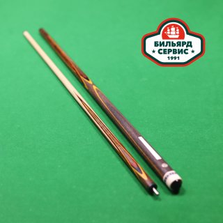 Кий мастер Роман Королёв цветок 4-х сторонний 8-ми лучевой запил (томинтоза, падук, лимонник, граб)