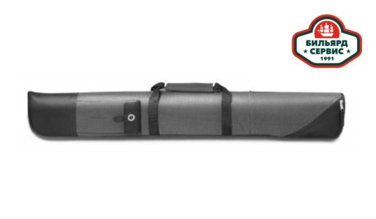 Чехол для кия 1-13 1х1, 2PC, серый/черный