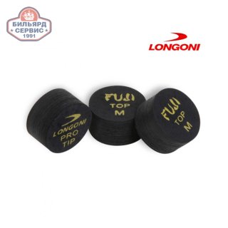 Наклейка для кия Longoni Fuji Black ø14мм Medium 1шт.