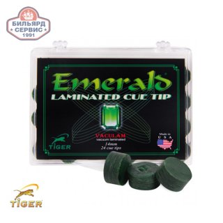 Наклейка для кия Tiger Emerald ø13мм Мedium/Нard 1шт.