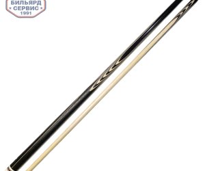 Кий мастер Роман Королёв Арбалет дл.гнутый запил (черный граб, граб) (пирамида)