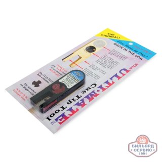 Инструмент для обработки наклейки Ulti-Mate Cue Tip Tool черный