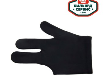 Перчатка для бильярда универсальная безразмерная цвет чёрный