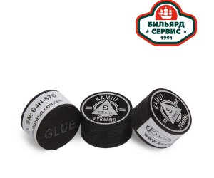 Наклейка для кия Kamui Pyramid Black ø13мм Soft 1шт.