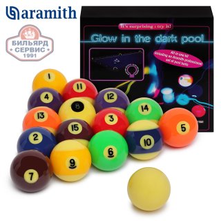 Шары для пула Aramith Glow in the dark Pool 57,2 мм (комплект)