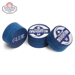 Наклейка для кия Navigator Pyramid Blue ø13мм Ultra Medium 1шт.