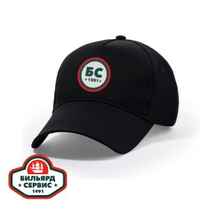 Бейсболка BS1991 70 (Черный, 54-61 , Хлопок 100%, 200г/м2)