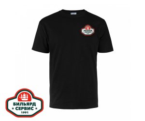 Футболка BS1991 (Черный, XL 50-52, Хлопок 100%, 145г/м2)