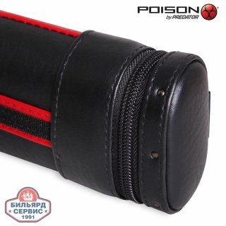 Тубус Poison Armor Velcro 1x1 красный/чёрный