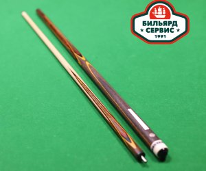 Кий мастер Роман Королёв цветок 4-х сторонний 8-ми лучевой запил (томинтоза, падук, лимонник, граб)