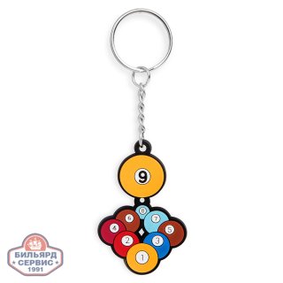 Брелок BK1019 на цепочке резиновый