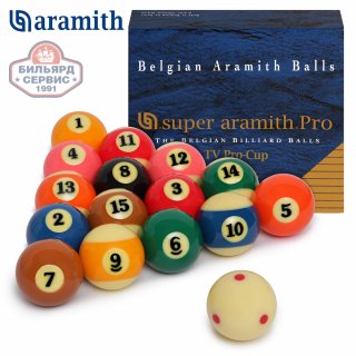 Комплект шаров Pool Super Aramith Pro TV Pro-Cup 57, 2 мм (комплект)