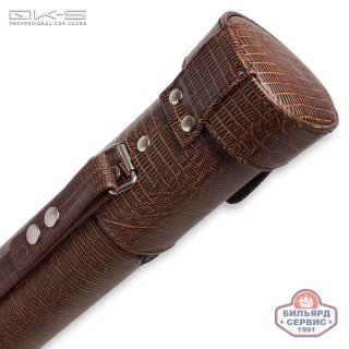 Тубус QK-S Musketeer 1x1 с отделением для удлинителя коричневый аллигатор