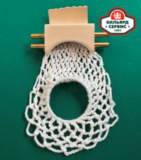 Комплект луз для хейбола/пула/снукера с сетками и скатами BS1991 (6 шт., бежевый ремешок)