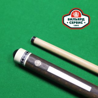 Кий мастер Роман Королёв цветок 4-х сторонний 8-ми лучевой запил (томинтоза, падук, лимонник, граб)