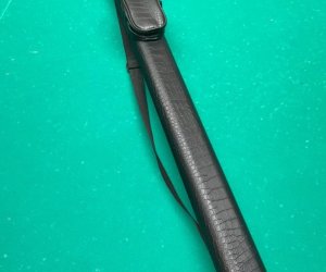 Тубус для кия чёрный (овальный)