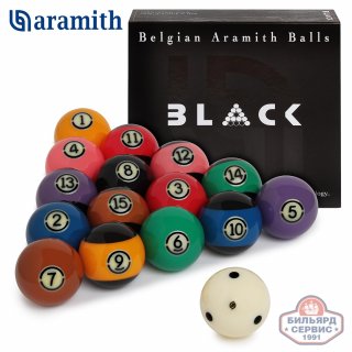 Комплект шаров Aramith Pool Tournament TV BLACK 57,2 мм (комплект)