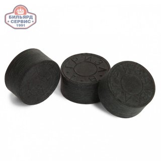 Наклейка для кия многослойная Гриза Черная 10 слоев ø13мм средняя 1шт.
