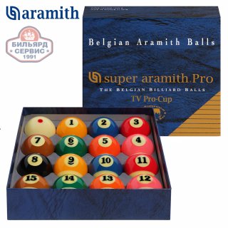 Комплект шаров Pool Super Aramith Pro TV Pro-Cup 57, 2 мм (комплект)