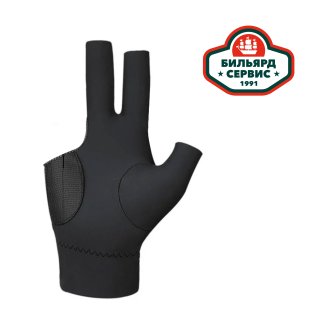 Перчатка для бильярда на правую руку с открытыми фалангами пальцев размер L