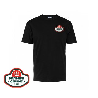 Футболка BS1991 (Черный, М 46-48, Хлопок 100%, 145г/м2)