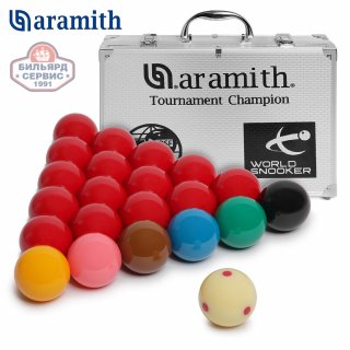 Шары Aramith Tournament Champion Pro-Cup 1G Snooker 52,4 мм в кейсе (комплект)