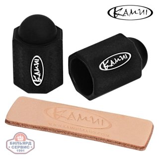 Набор для защиты бильярдной наклейки Kamui Tip Protector +Tip Burnisher ø11.75-14мм черный