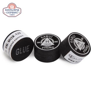 Наклейка для кия Kamui Pyramid Black ø13мм Hard 1шт.