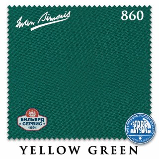 Сукно Iwan Simonis 860, Yellow Green, 198 см
